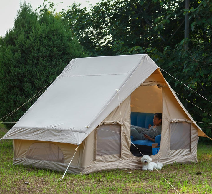4-5 Person Inflatable Glamping Tent with Pump