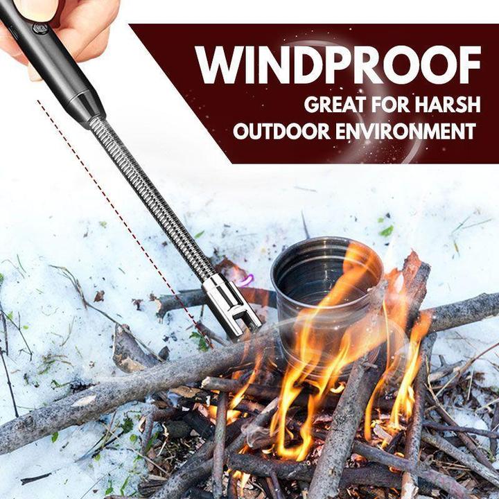 Electric Windproof Lighter with Safety Lock