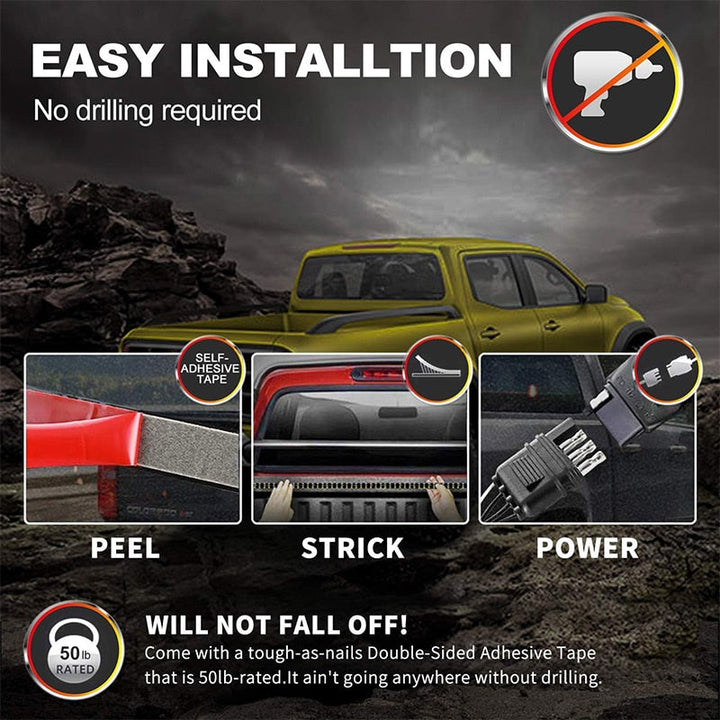 LED tailgate lights, turn signals and driving and reversing lights