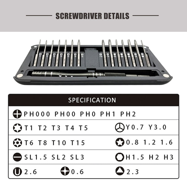 Magnetic Multi-Functional Screwdriver Set