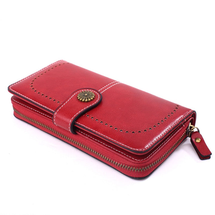 RFID Leather Wallets for Women