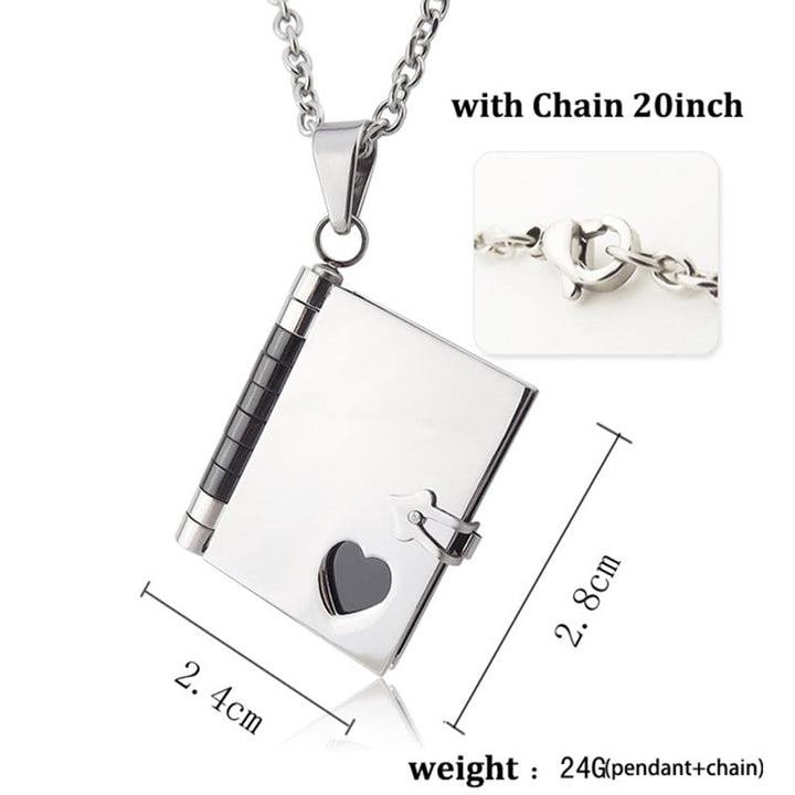 Customized Openable Love Book - Love Letter Necklace