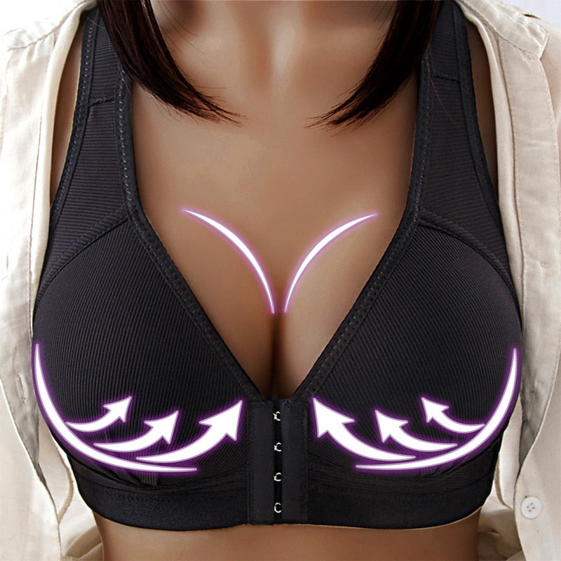 PlusSize Front Closure PushUp Bra