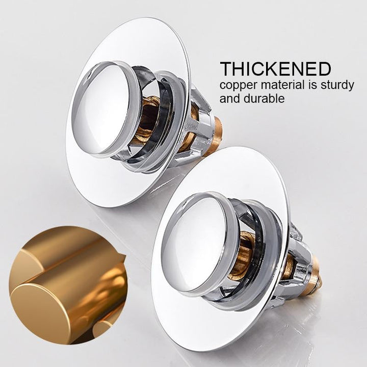 Stainless Steel Rebound Core Push Drain Filter Prevents