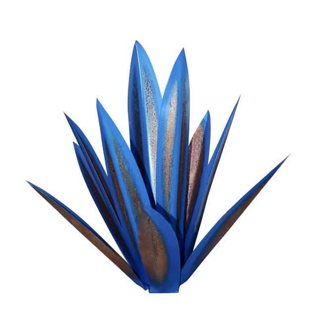 HandMade Painted Metal Century Plant