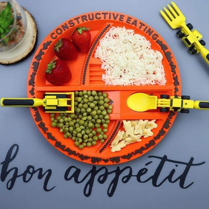 Construction Plate & Utensils