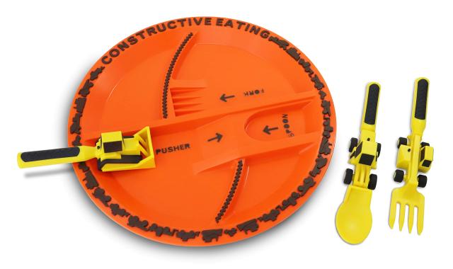 Construction Plate & Utensils