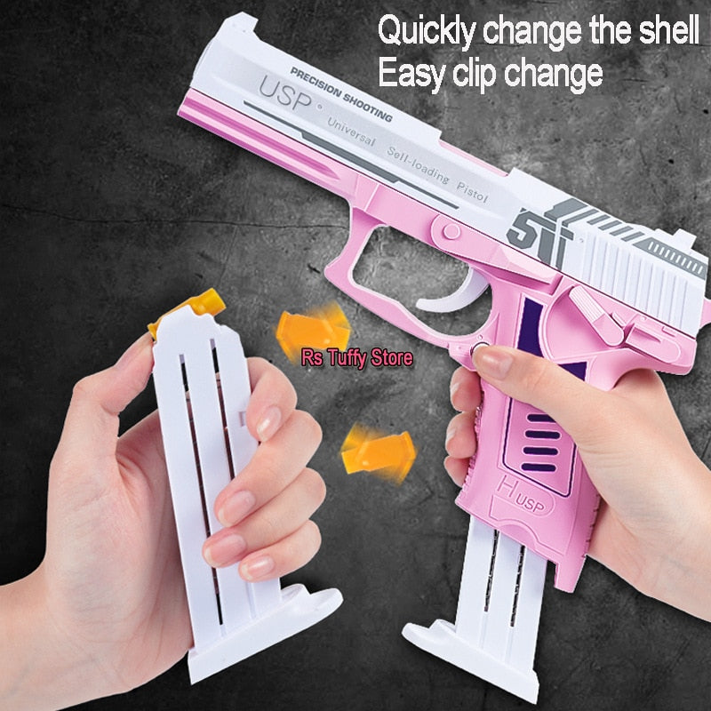 Glock & M1911 Shell Ejection Soft Bullet Toy Gun