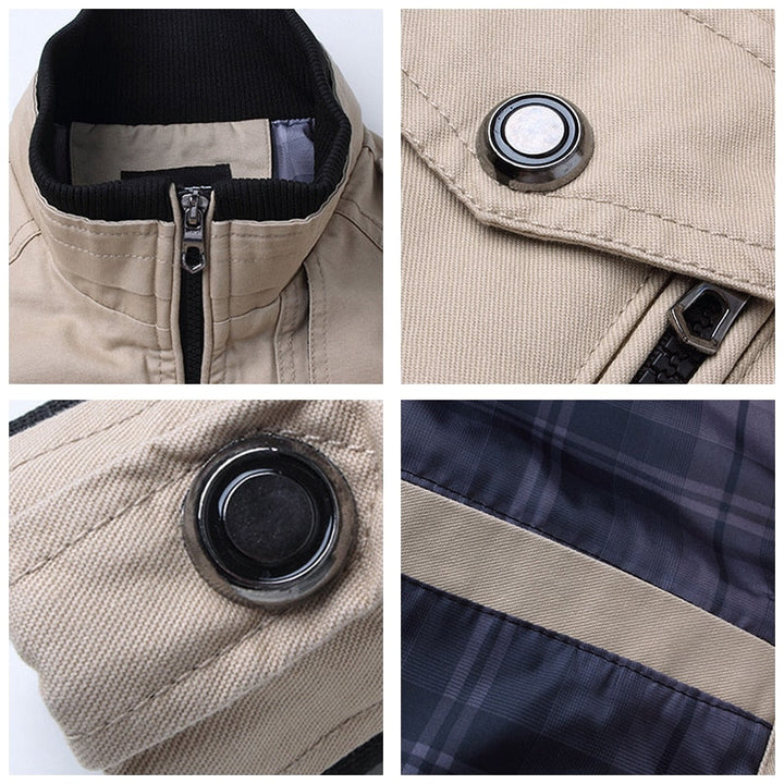 Men's Casual Jacket with Stand-up Collar