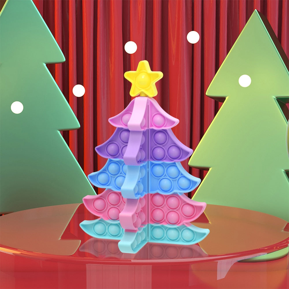 3D Christmas Pop Bubble Toy