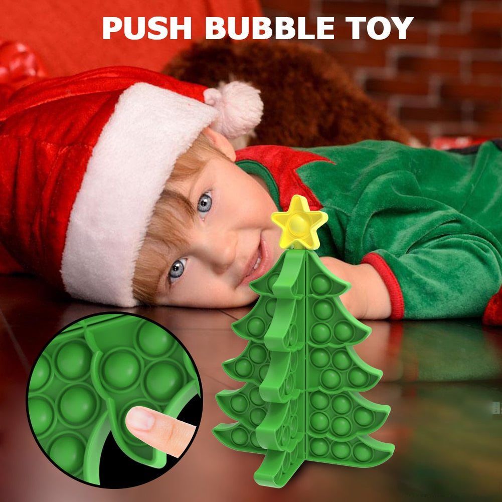 3D Christmas Pop Bubble Toy