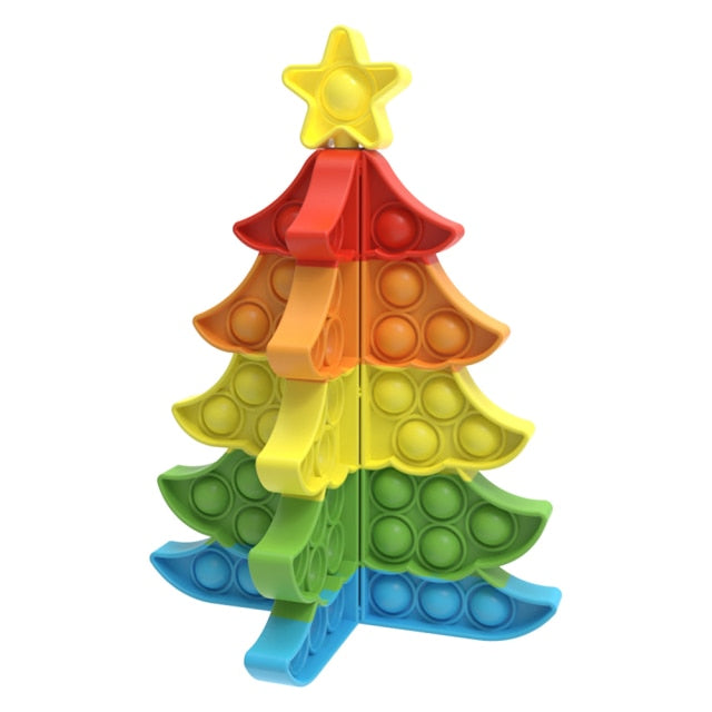 3D Christmas Pop Bubble Toy