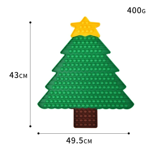 3D Christmas Pop Bubble Toy