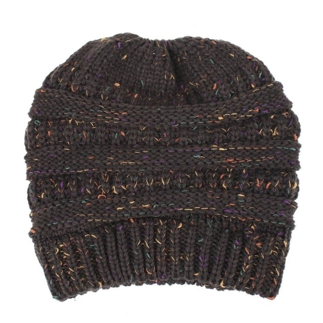 Soft Knit Ponytail Beanie