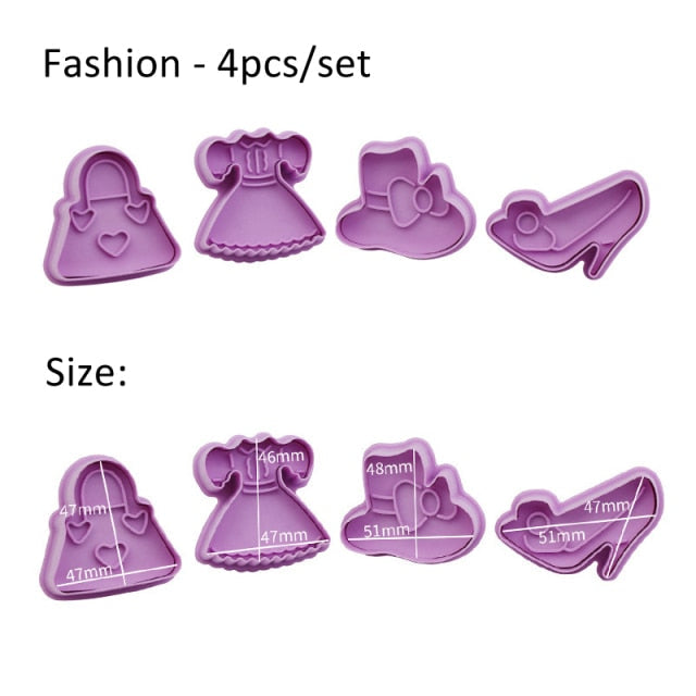Perfect Stamp Biscuit Mold (4 PCS)