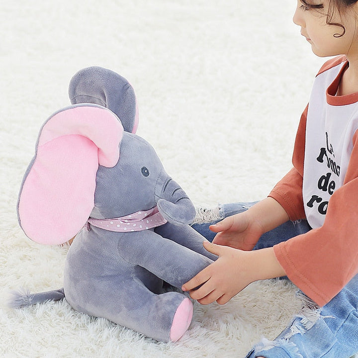 Peek A Boo Stuffed Elephant Plush Toy