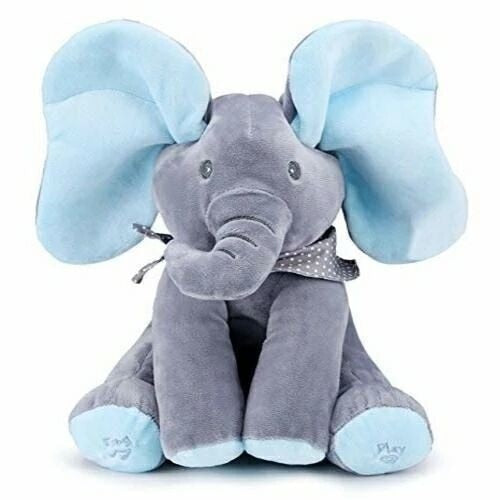 Peek A Boo Stuffed Elephant Plush Toy