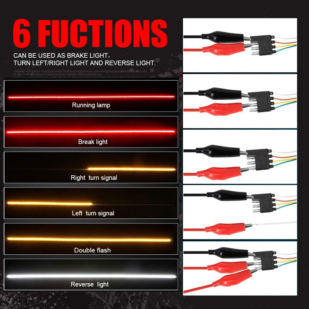 LED tailgate lights, turn signals and driving and reversing lights