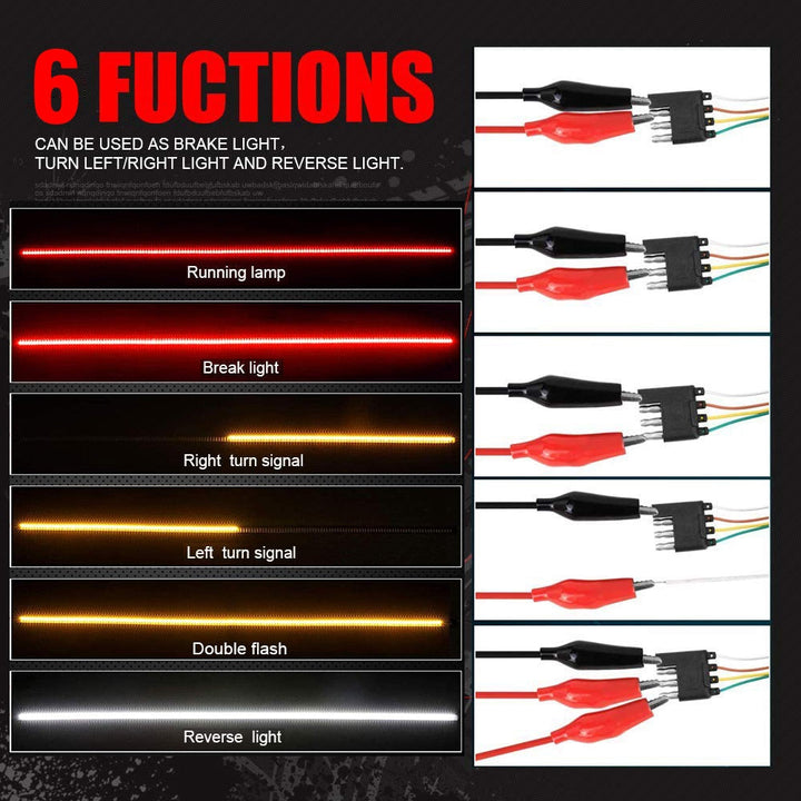 LED tailgate lights, turn signals and driving and reversing lights