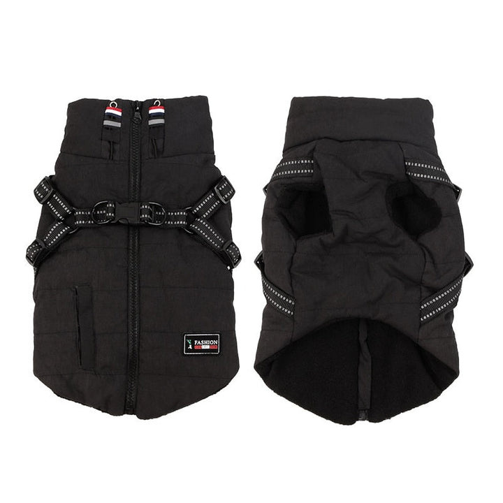 Waterproof Winter Jacket with Built-in Harness