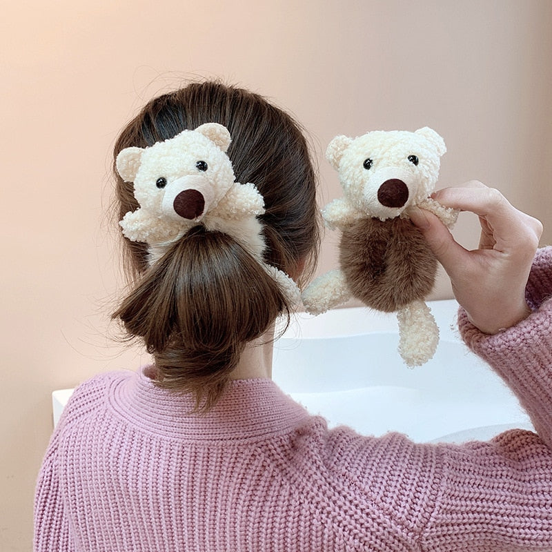 Cute Bear Hair Tie Hair Scrunchies