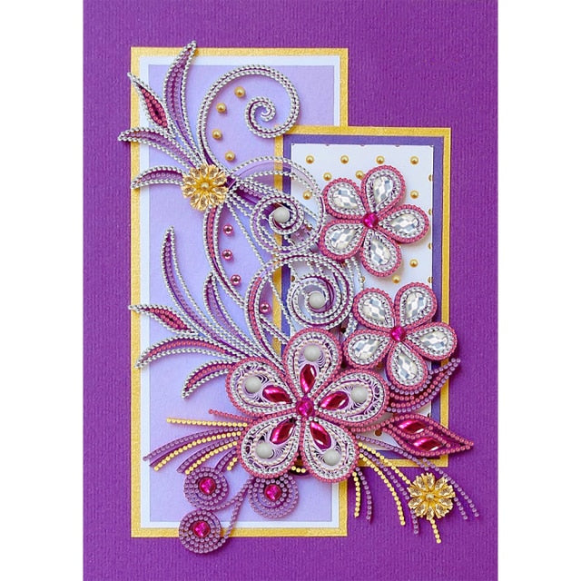 Diamond Painting - Crystal Rhinestone - Flowers