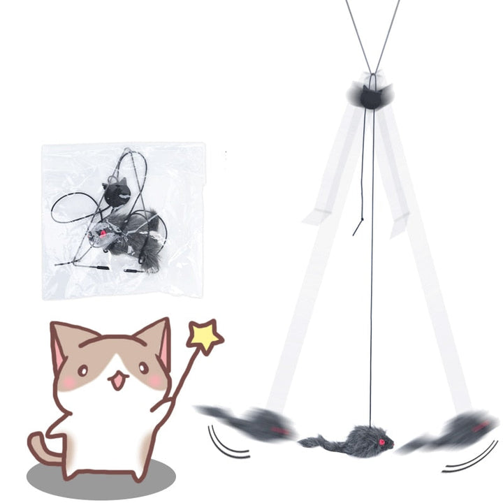 Hanging Door Bouncing Mouse Cat Toy