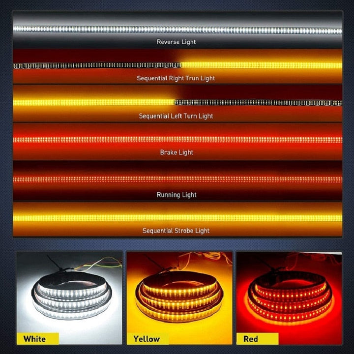 LED tailgate lights, turn signals and driving and reversing lights