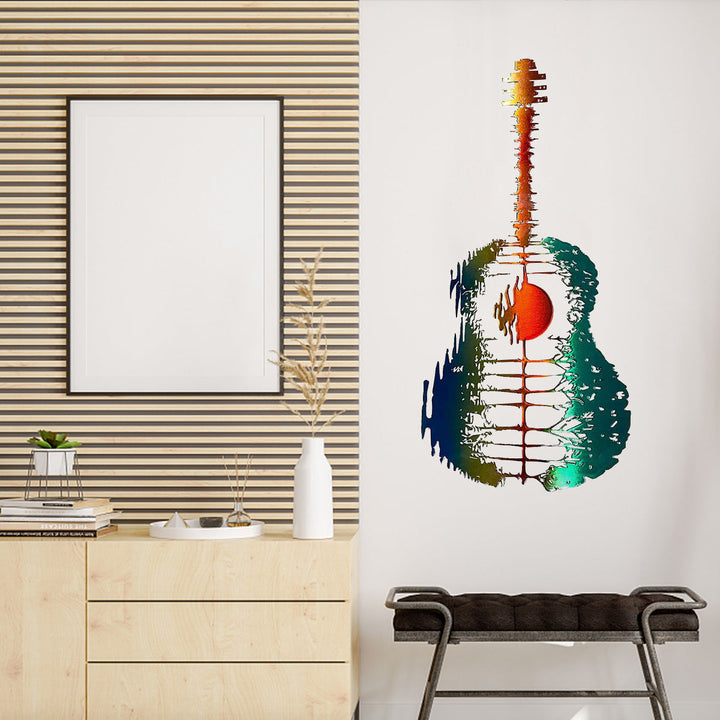 Guitarist Art - Handmade Abstract Guitar Metal